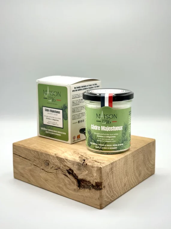 Bougie parfumée 180g - Cèdre Majestueux