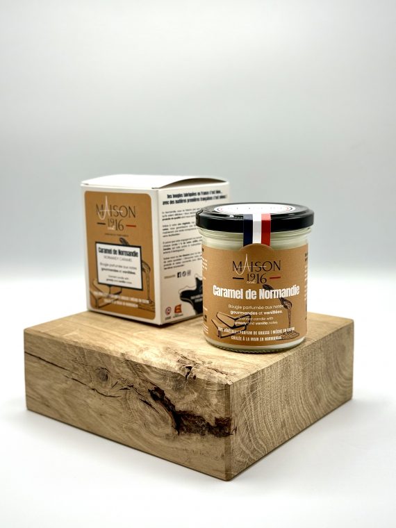 Bougie parfumée 180g - Caramel de Normandie