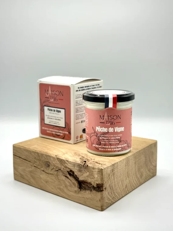 Bougie parfumée 180g - Pêche de Vigne