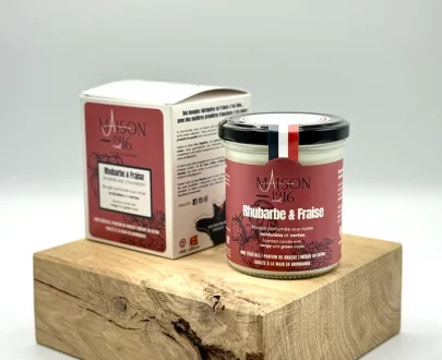 Bougie parfumée 180g - Rhubarbe & Fraise